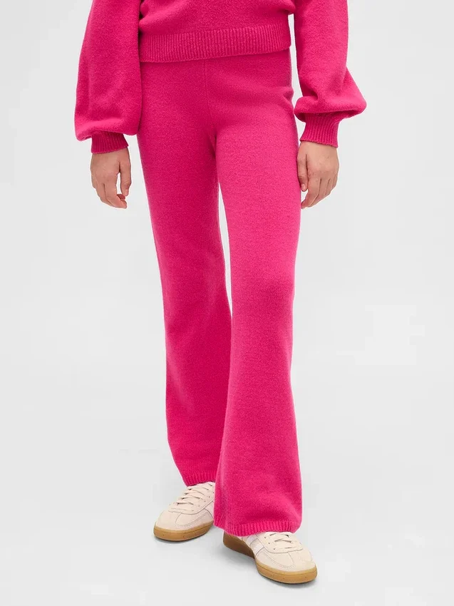 Kinder-CashSoft-Pullover-Hose mit ausgestelltem Bein