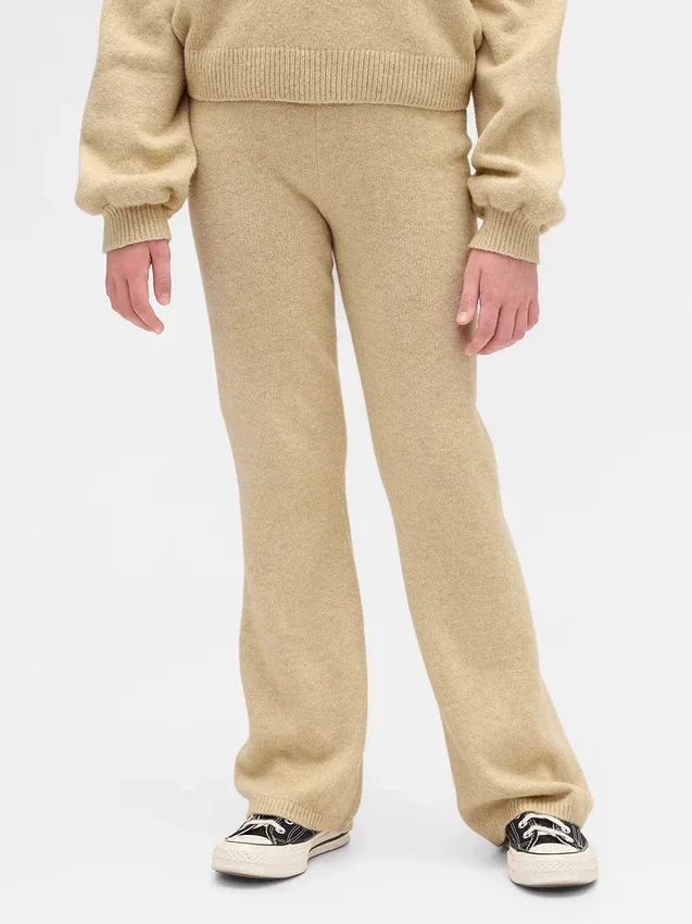 Kinder-CashSoft-Pullover-Hose mit ausgestelltem Bein