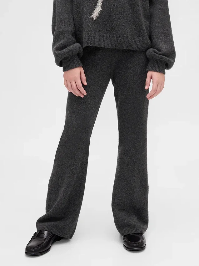 Kinder-CashSoft-Pullover-Hose mit ausgestelltem Bein