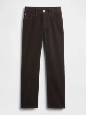 Kinder-Cordhose im 90er-Jahre-Stil, gerade geschnittene Hose