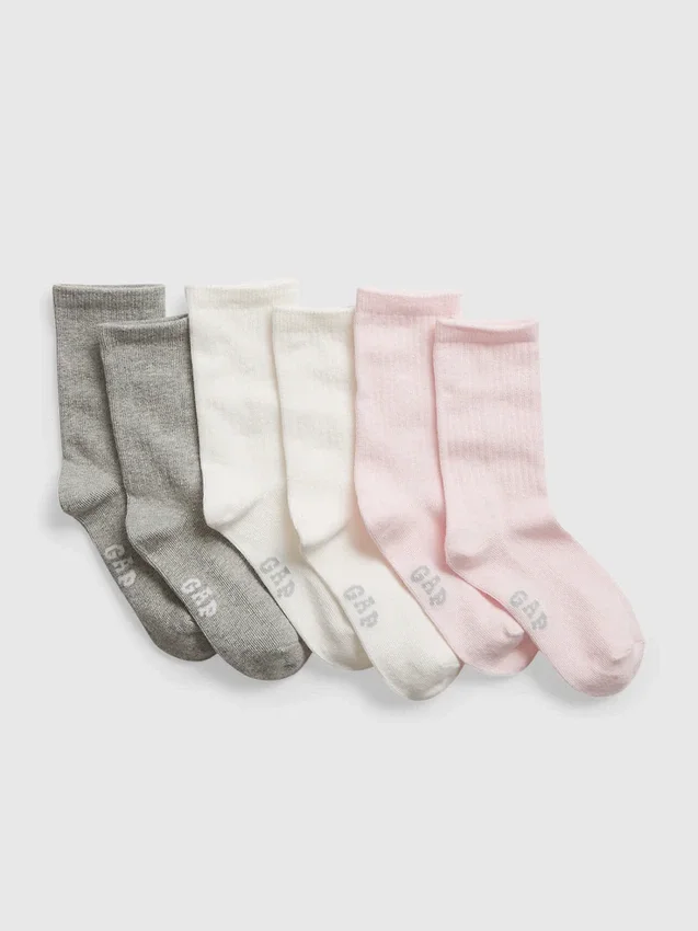 Kinder-Crew-Socken (3er-Pack)