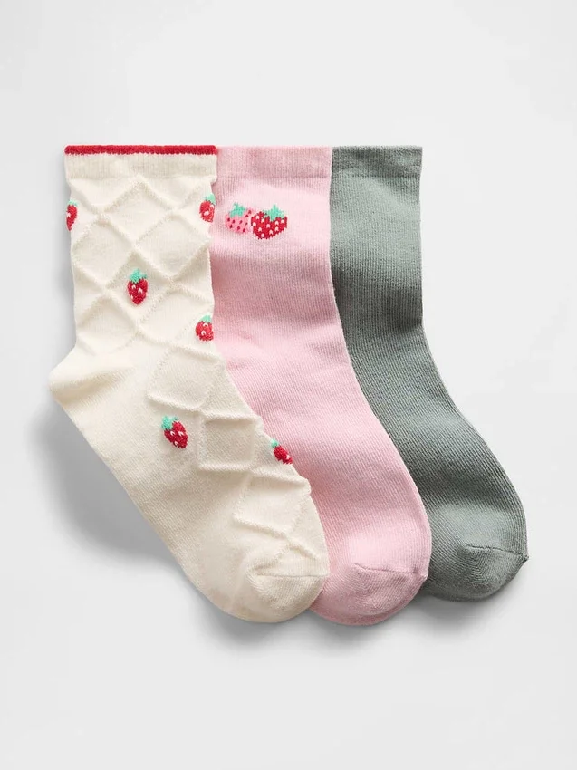Kinder-Crew-Socken (3er-Pack)