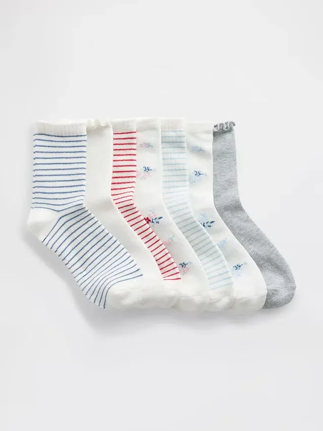 Kinder-Crew-Socken (7er-Pack)