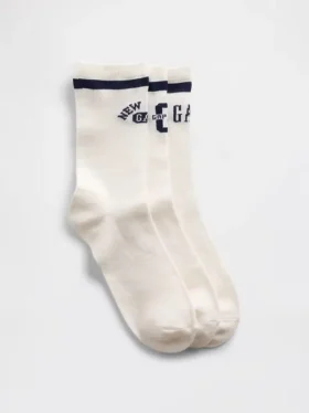 Kinder-Crew-Socken mit Logo (3er-Pack)