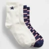 Kinder-Crew-Socken mit Sternen (2er-Pack)
