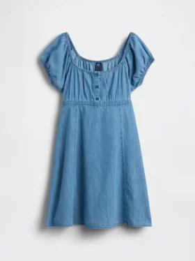 Kinder-Denim-Babydoll-Kleid