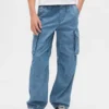 Kinder-Denim-Baggy-Cargo-Jogginghose