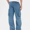 Kinder-Denim-Baggy-Cargo-Jogginghose