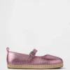 Kinder-Espadrilles im Mary-Jane-Stil mit Metallic-Optik