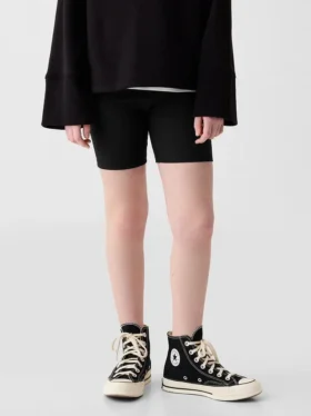 Kinder-Fahrrad-Shorts mit Rippbündchen