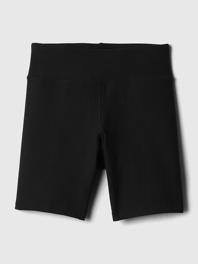 Kinder-Fahrrad-Shorts mit Rippbündchen