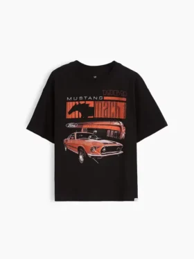 Kinder-Formel-1-T-Shirt mit Grafik in Oversize-Passform