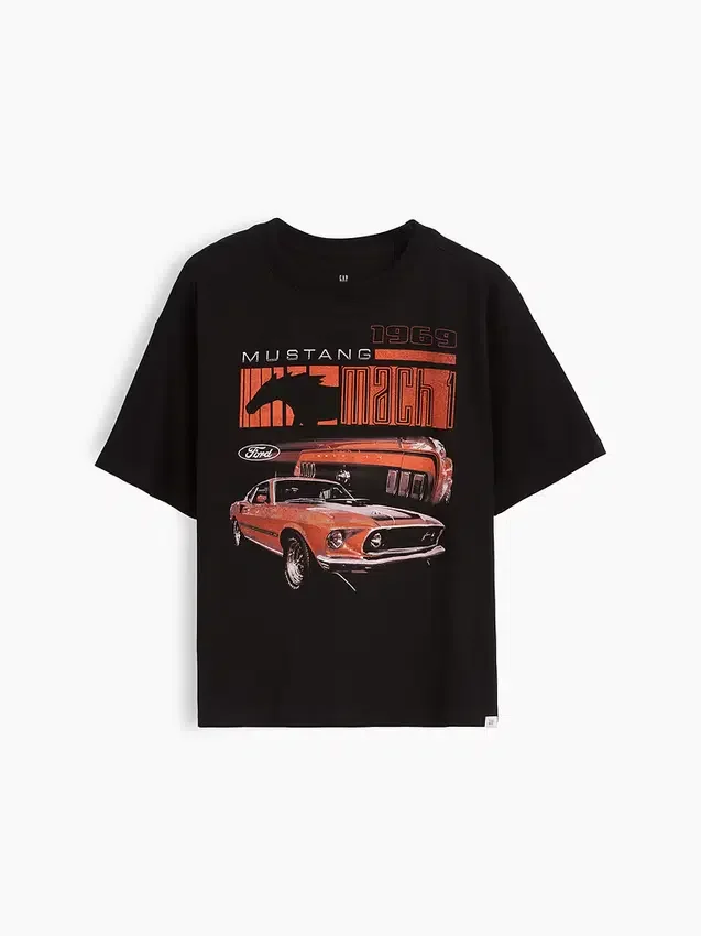 Kinder-Formel-1-T-Shirt mit Grafik in Oversize-Passform