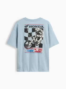 Kinder-Formel-1-T-Shirt mit Grafik in Oversize-Passform