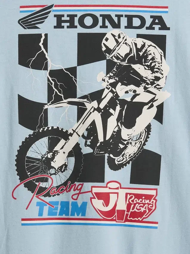 Kinder-Formel-1-T-Shirt mit Grafik in Oversize-Passform
