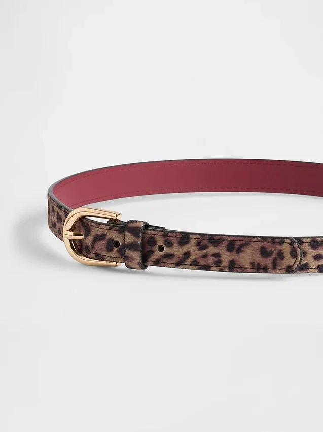 Kinder-Gürtel mit Leopardenmuster