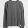 Kinder-Henley-T-Shirt in lockerer Passform
