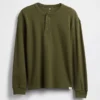 Kinder-Henley-T-Shirt in lockerer Passform