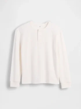 Kinder-Henley-T-Shirt in lockerer Passform
