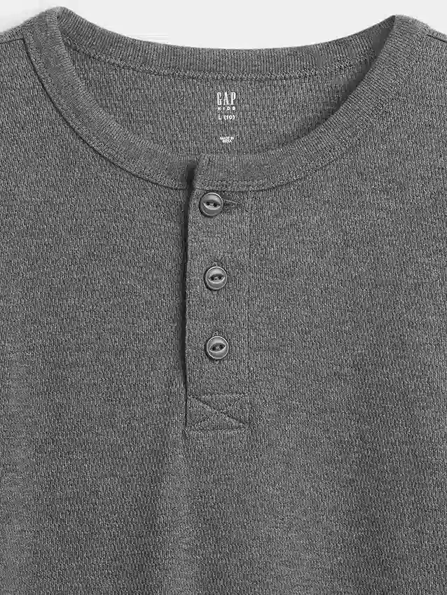 Kinder-Henley-T-Shirt in lockerer Passform