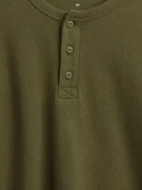 Kinder-Henley-T-Shirt in lockerer Passform