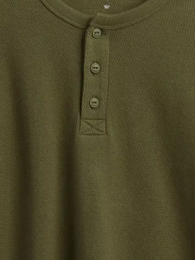 Kinder-Henley-T-Shirt in lockerer Passform