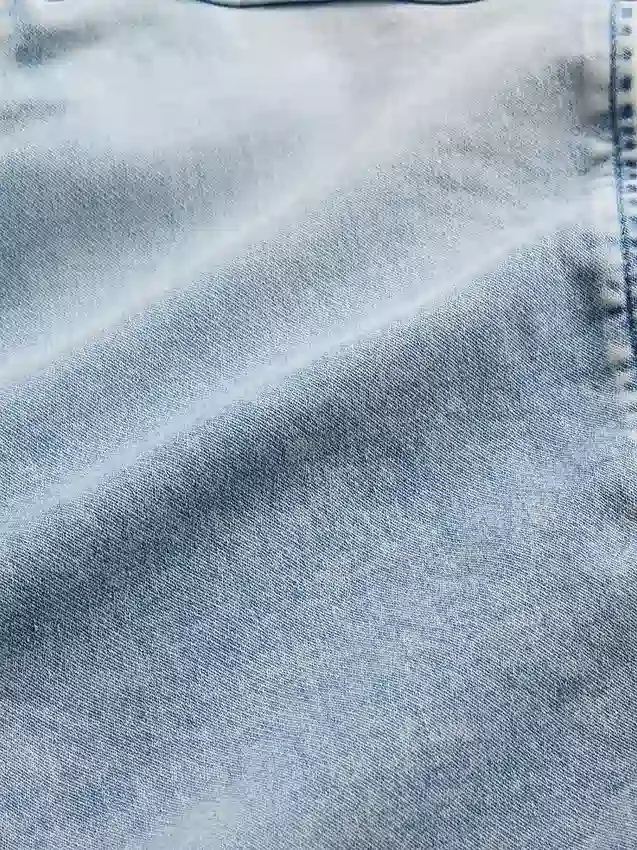 Kinder-Hoodie aus Strick-Denim mit Reißverschluss
