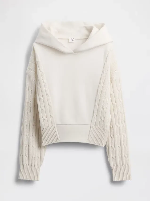 Kinder-Hoodie aus Vintagesoft-Mischgewebe