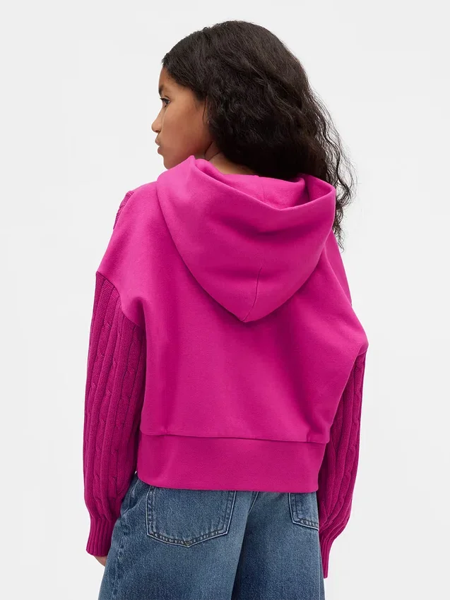 Kinder-Hoodie aus Vintagesoft-Mischgewebe