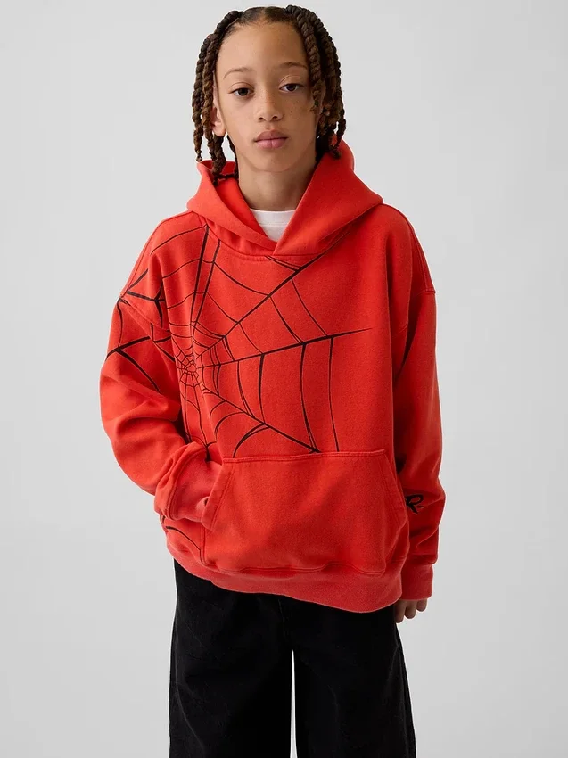 Kinder-Hoodie „Marvel Vintagesoft Spider-Man“ in lockerer Passform