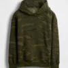 Kinder-Hoodie mit lockerer Passform und Camouflage-Muster