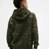 Kinder-Hoodie mit lockerer Passform und Camouflage-Muster