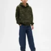 Kinder-Hoodie mit lockerer Passform und Camouflage-Muster