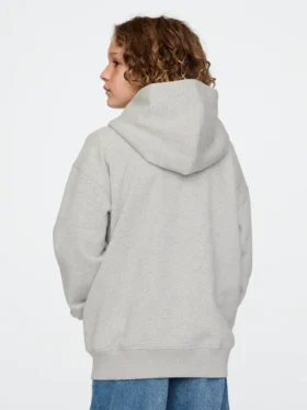 Kinder-Hoodie mit Reißverschluss und „Vintagesoft“-Logo