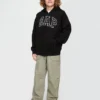 Kinder-Hoodie mit Reißverschluss und „Vintagesoft“-Logo