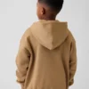 Kinder-Hoodie mit Reißverschluss und „Vintagesoft“-Logo
