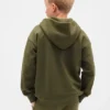 Kinder-Hoodie mit Reißverschluss und „Vintagesoft“-Logo
