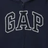 Kinder-Hoodie mit Reißverschluss und „Vintagesoft“-Logo