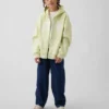 Kinder-Hoodie mit Reißverschluss und „Vintagesoft“-Logo
