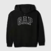 Kinder-Hoodie mit Reißverschluss und „Vintagesoft“-Logo
