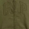 Kinder-Hoodie mit Reißverschluss und „Vintagesoft“-Logo