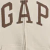 Kinder-Hoodie mit Reißverschluss und „Vintagesoft“-Logo