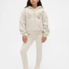 Kinder-Hoodie mit Sherpa-Futter und Grafik-Logo