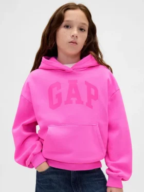 Kinder-Hoodie mit „Vintagesoft“-Logo