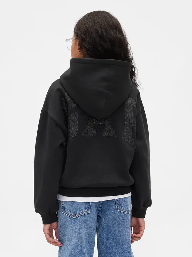 Kinder-Hoodie mit „Vintagesoft“-Logo