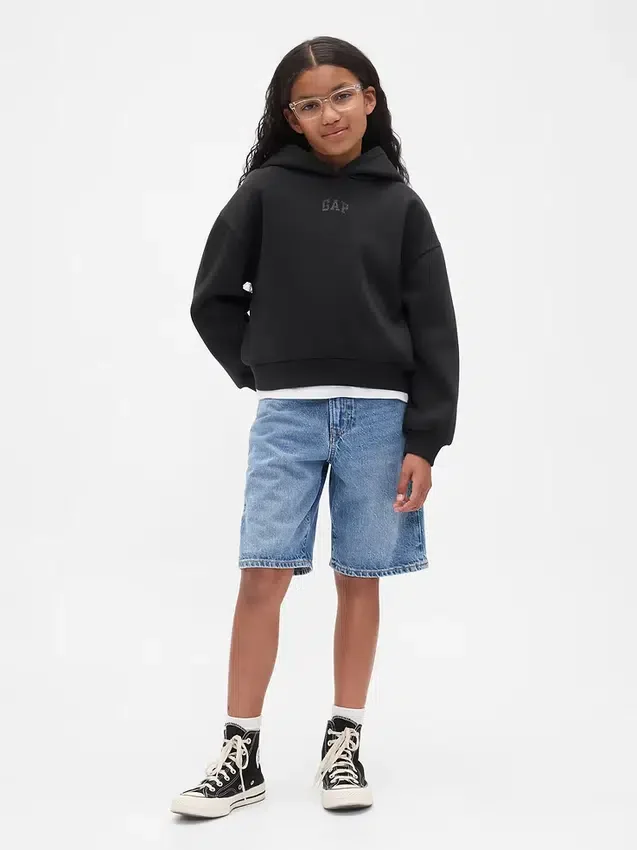 Kinder-Hoodie mit „Vintagesoft“-Logo