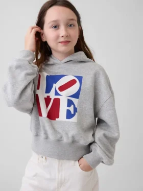 Kinder-Hoodie „Robert Indiana Love“