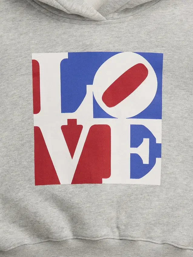 Kinder-Hoodie „Robert Indiana Love“