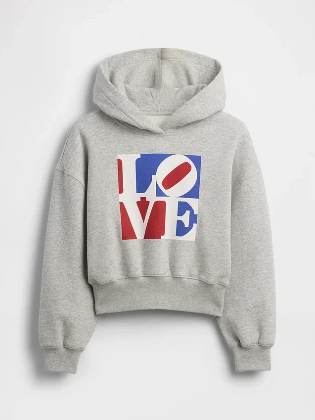 Kinder-Hoodie „Robert Indiana Love“