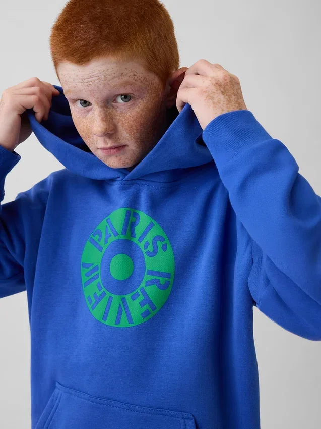 Kinder-Hoodie „Robert Indiana Vintagesoft“